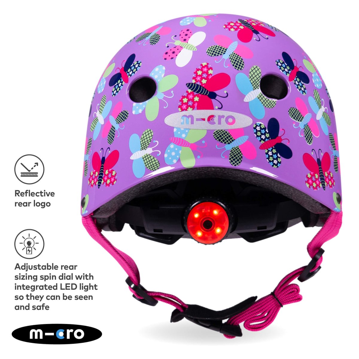 Micro Scooters Micro Printed Deluxe Helmet – Helmets for children, available at Learning Bugs UK