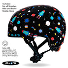Micro Scooters Micro Printed Deluxe Helmet – Helmets for children, available at Learning Bugs UK