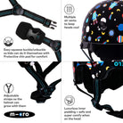 Micro Scooters Micro Printed Deluxe Helmet – Helmets for children, available at Learning Bugs UK