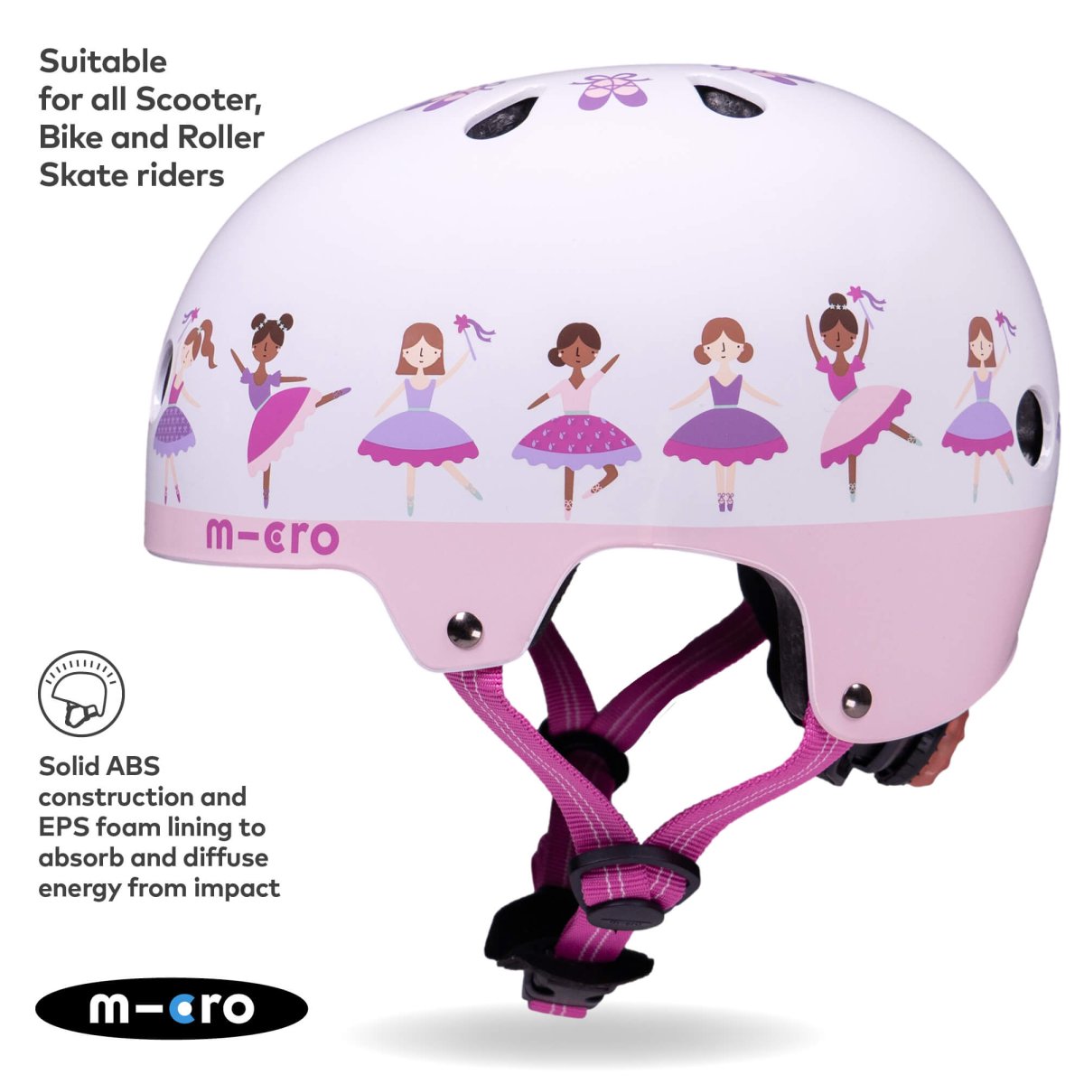 Micro Scooters Micro Printed Deluxe Helmet – Helmets for children, available at Learning Bugs UK