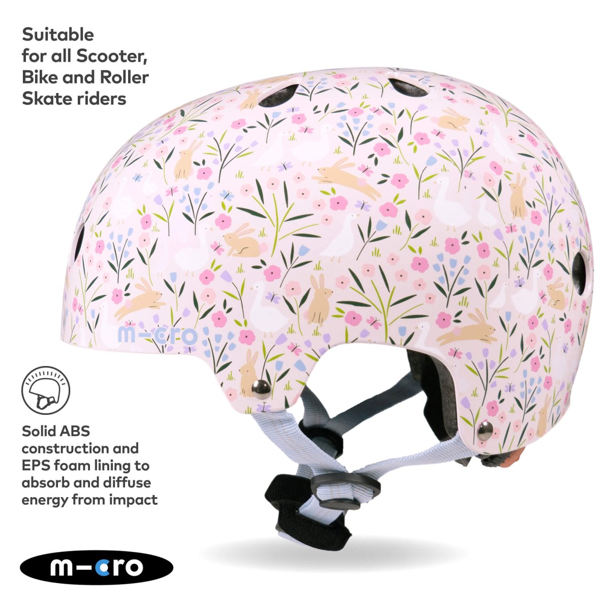 Micro Scooters Micro Printed Deluxe Helmet – Helmets for children, available at Learning Bugs UK