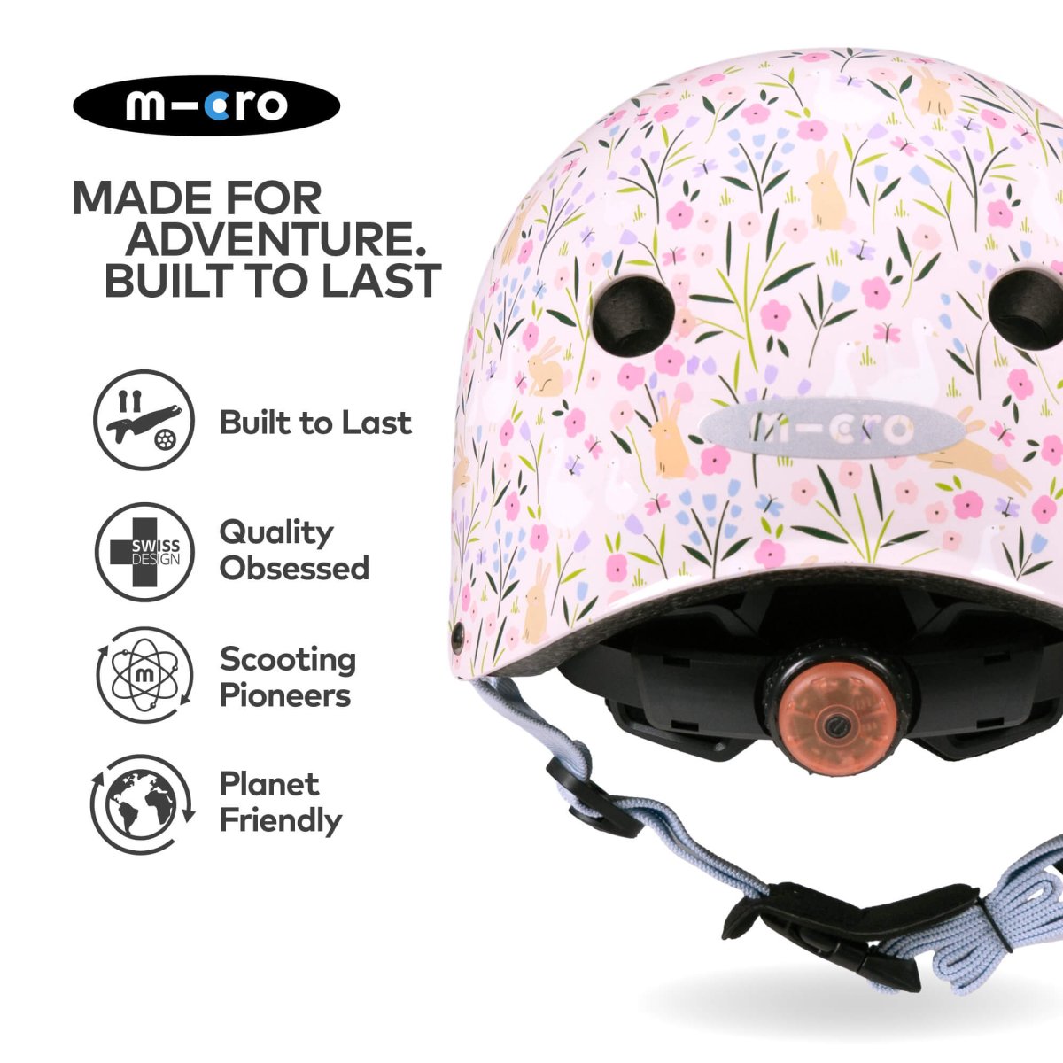 Micro Scooters Micro Printed Deluxe Helmet – Helmets for children, available at Learning Bugs UK