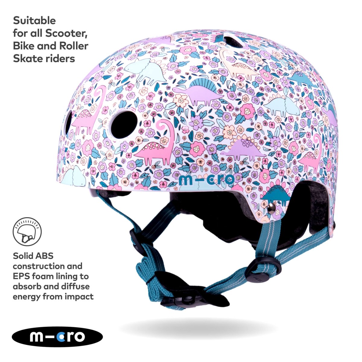 Micro Scooters Micro Printed Deluxe Helmet – Helmets for children, available at Learning Bugs UK