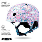 Micro Scooters Micro Printed Deluxe Helmet – Helmets for children, available at Learning Bugs UK