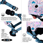 Micro Scooters Micro Printed Deluxe Helmet – Helmets for children, available at Learning Bugs UK