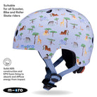 Micro Scooters Micro Printed Deluxe Helmet – Helmets for children, available at Learning Bugs UK