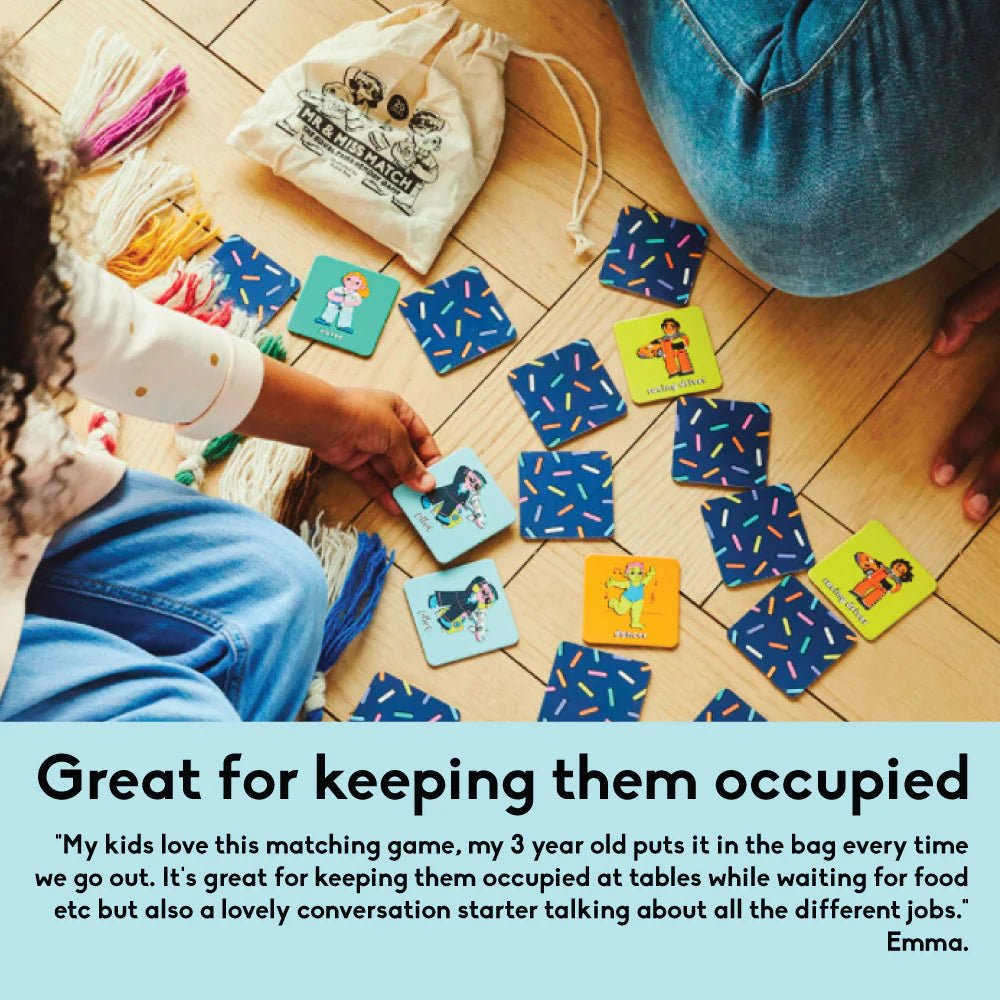 Boss Babs Mr & Miss Match - The equal pairs memory game by Boss Babs - Learning Bugs UK