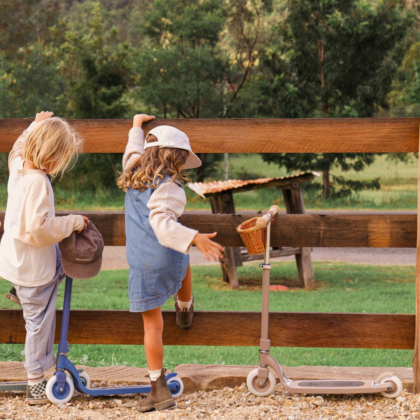 Buy Banwood Maxi Scooter – Kids Two - Wheel Scooter (Beige) | SCOOTER_MAX for kids by Learning Bugs UK