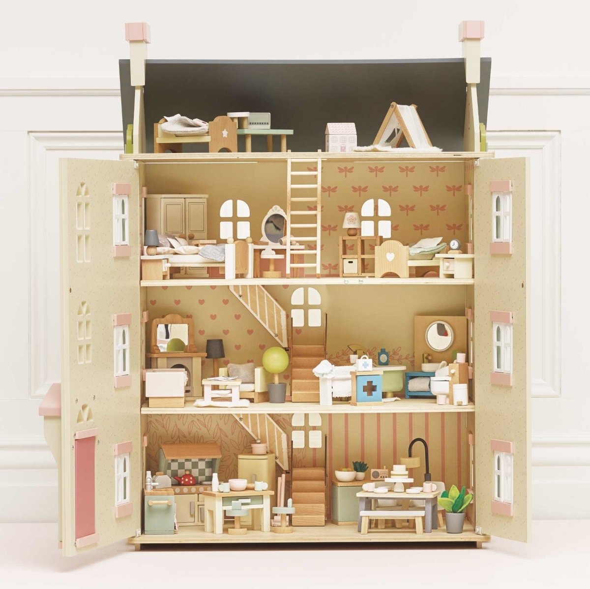 Deluxe Doll House Furniture Collection – Dollhouses for children, available at Learning Bugs UK