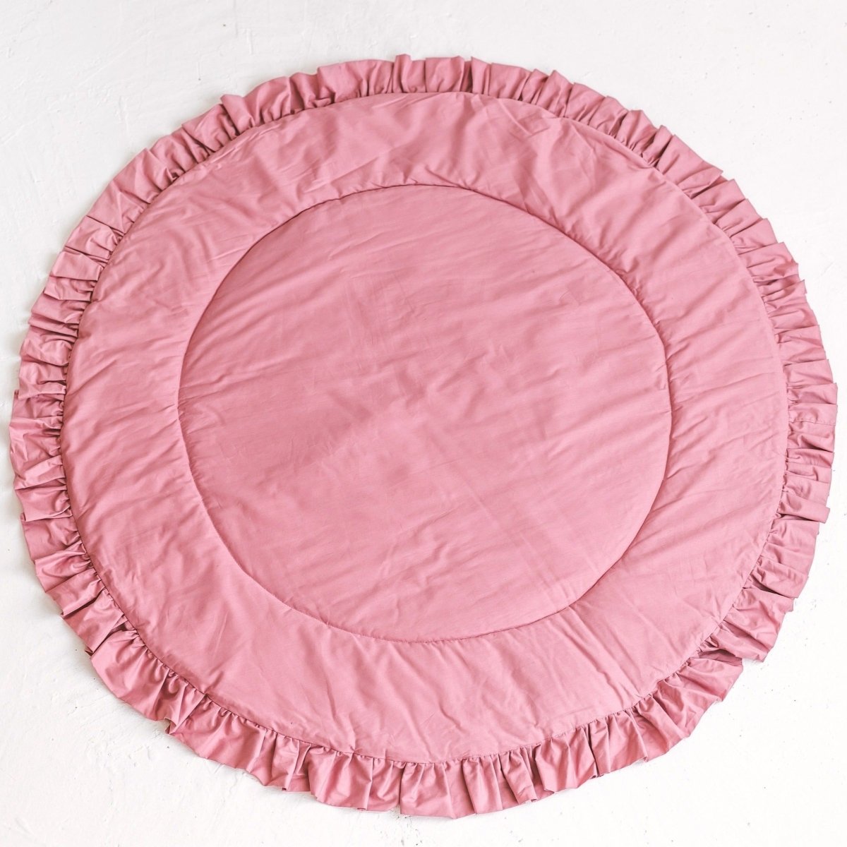 MINICAMP Kids Playmat with Ruffled Border in Rose – Playmats for children, available at Learning Bugs UK