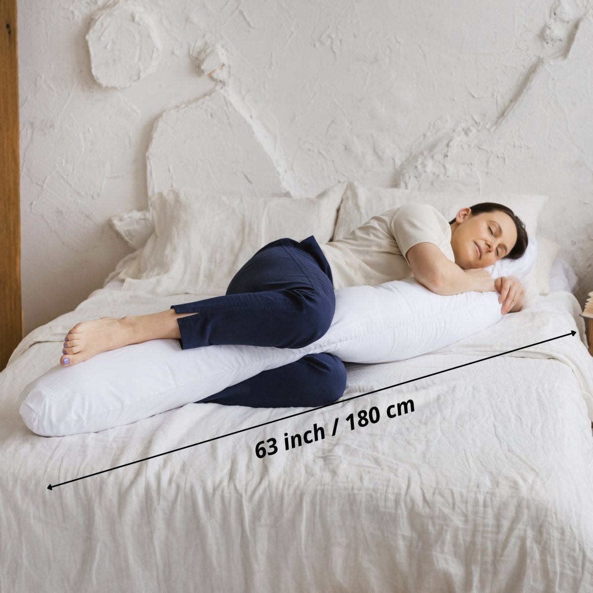MINICAMP C-Shape Baby Feeding & Pregnancy Pillow with Organic White Cover | Kapok & Latex Blend or PES Filling – Nursing Pillows for children, available at Learning Bugs UK
