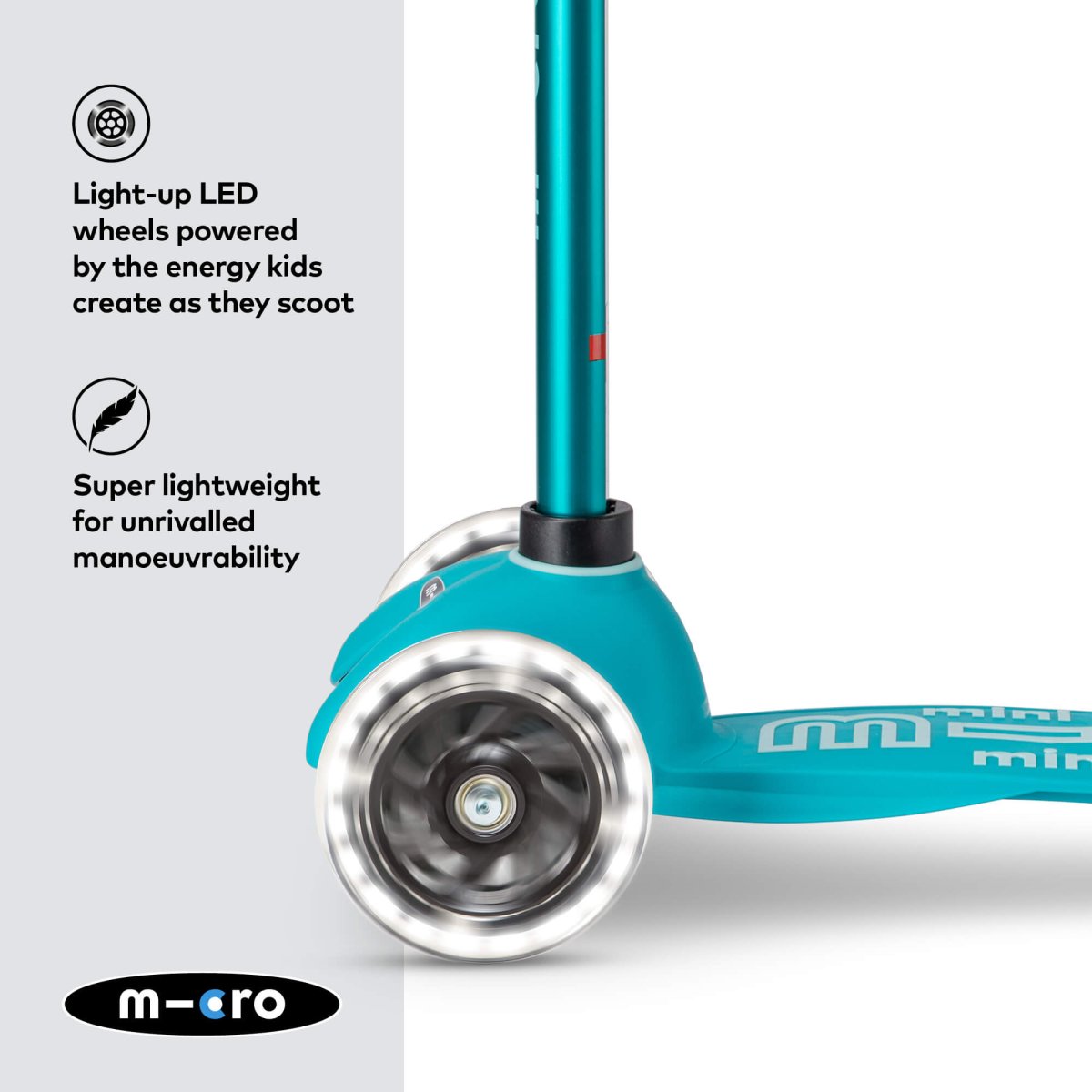Mini Micro Scooter Deluxe LED – for children, available at Learning Bugs UK