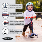Micro Scooters Mini Micro Scooter Deluxe LED – Scooters for children, available at Learning Bugs UK