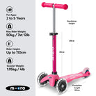 Micro Scooters Mini Micro Scooter Deluxe LED – Scooters for children, available at Learning Bugs UK