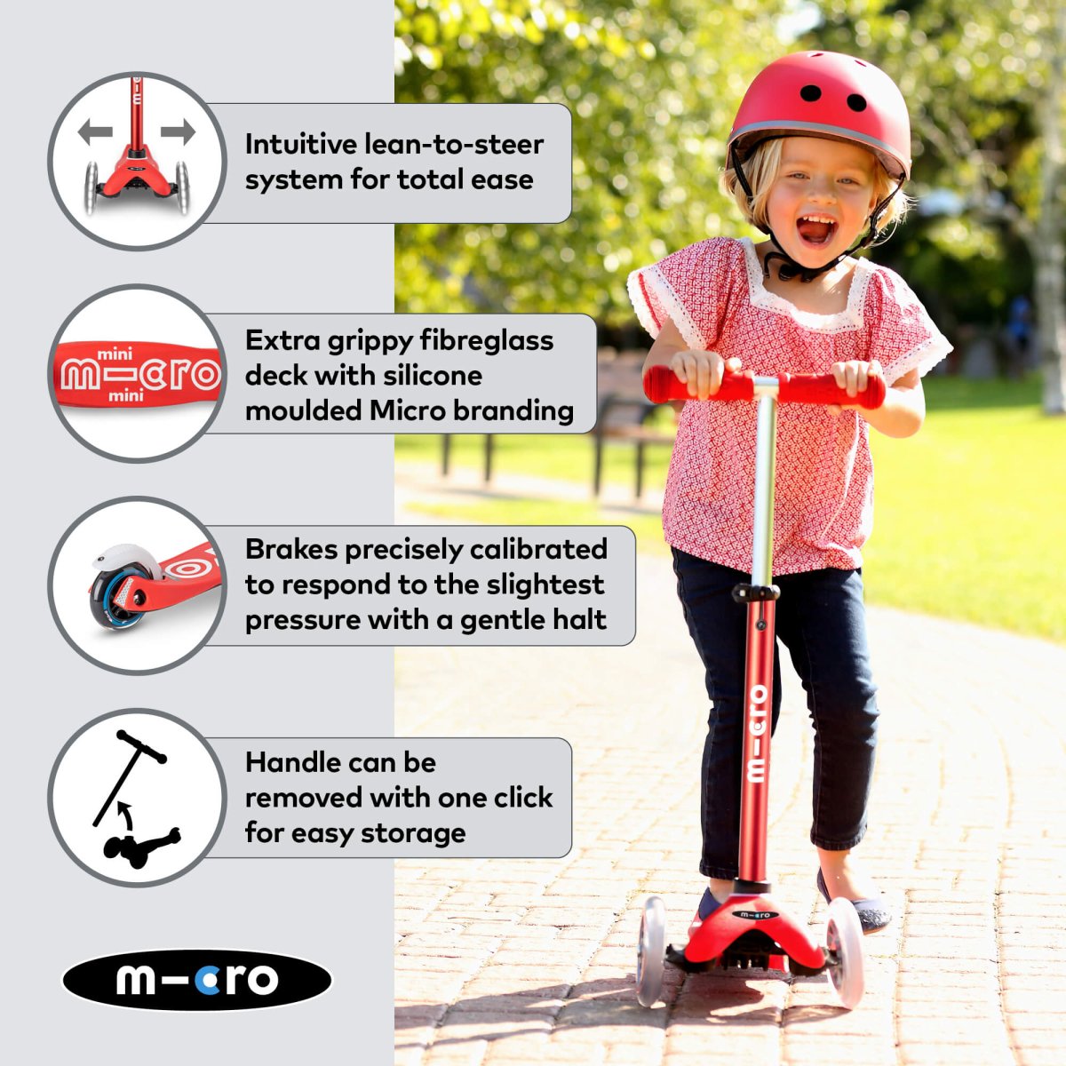 Micro Scooters Mini Micro Scooter Deluxe LED – Scooters for children, available at Learning Bugs UK