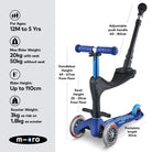 Micro Scooters Mini Micro 3-in-1 Deluxe Plus Scooter – Scooters for children, available at Learning Bugs UK