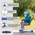 Micro Scooters Mini Micro 3-in-1 Deluxe Plus Scooter – Scooters for children, available at Learning Bugs UK