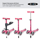 Micro Scooters Mini Micro 3-in-1 Deluxe Plus Scooter – Scooters for children, available at Learning Bugs UK