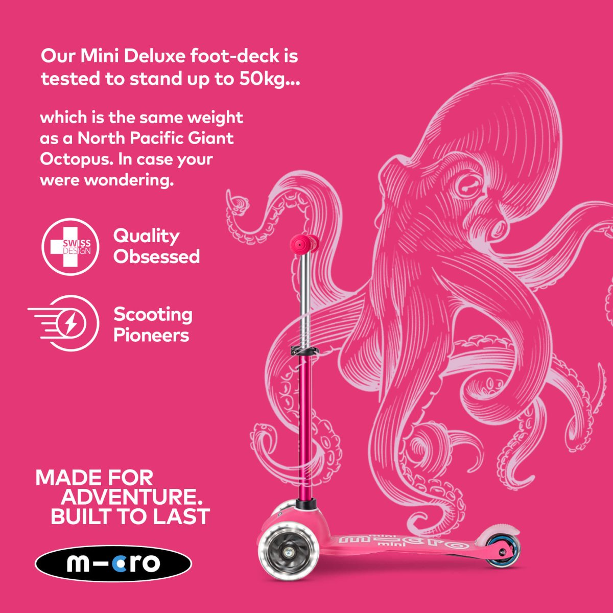 Micro Scooters Mini Micro 3-in-1 Deluxe Plus Scooter – Scooters for children, available at Learning Bugs UK