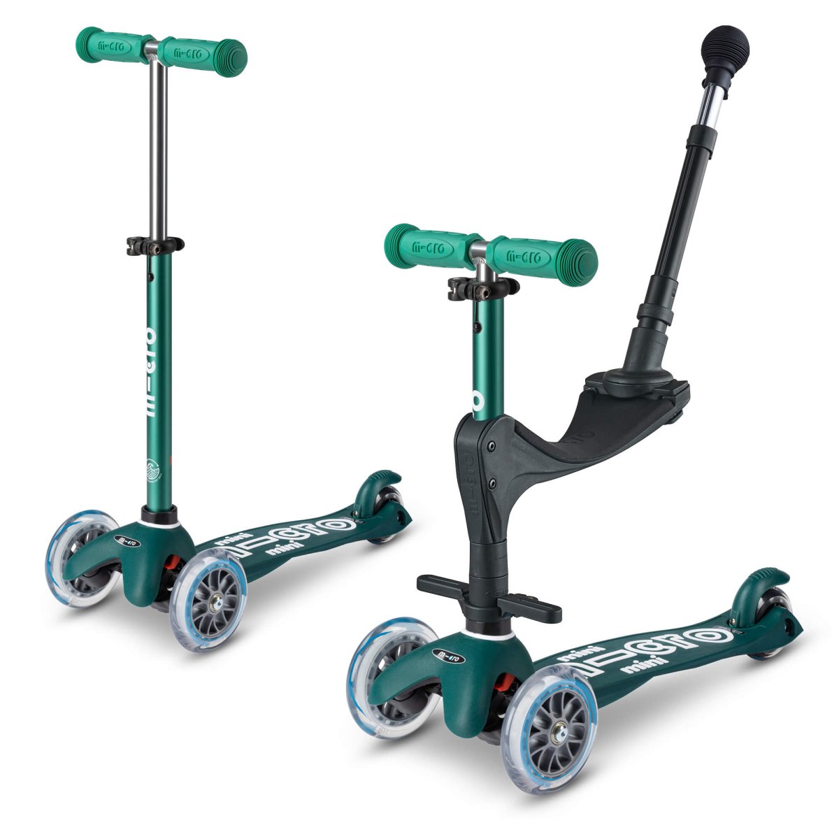 Mini Micro 3-in-1 Deluxe Plus Scooter – for children, available at Learning Bugs UK