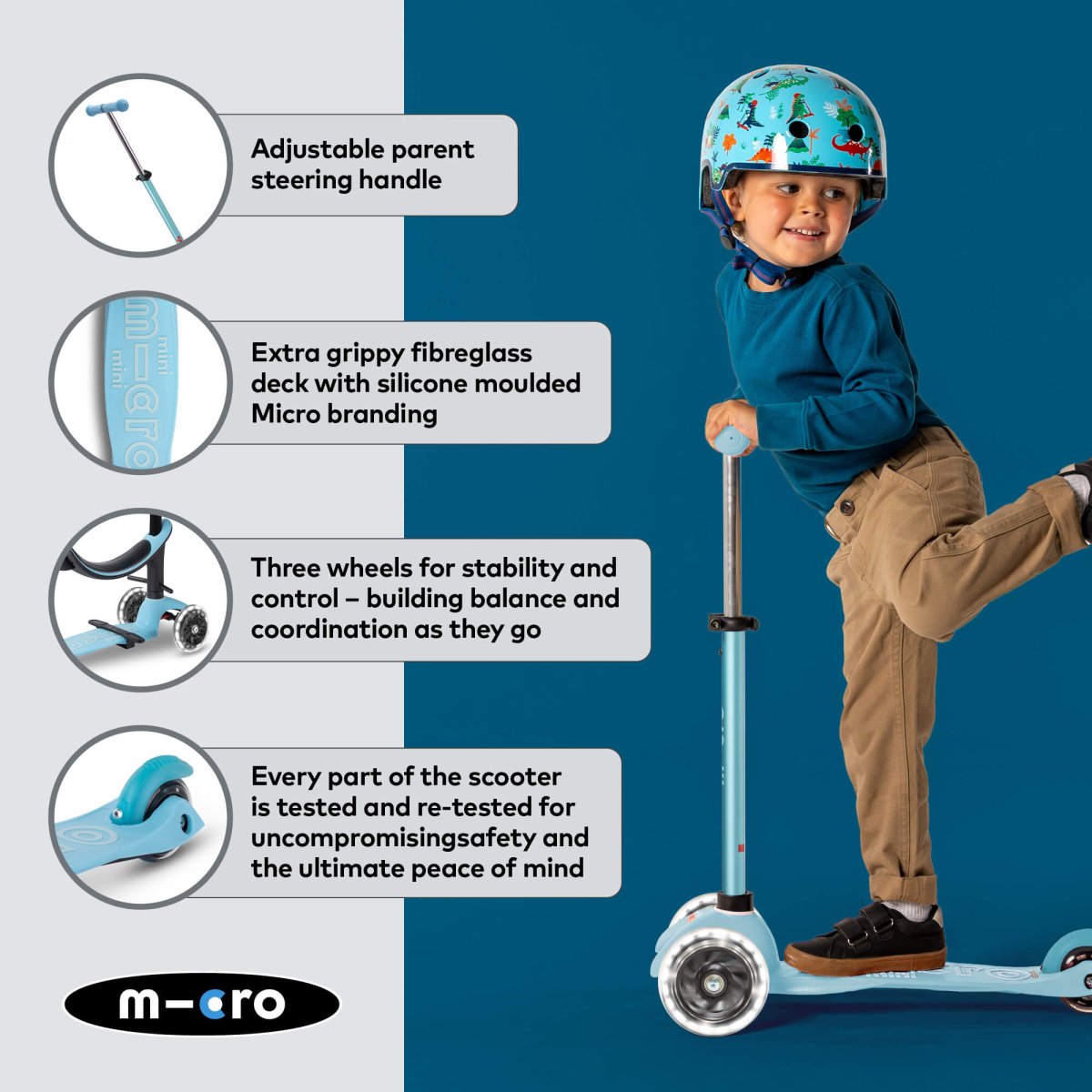 Micro Scooters Mini Micro 4-in-1 Mini 2 Grow Scooter – Scooters for children, available at Learning Bugs UK