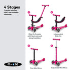 Micro Scooters Mini Micro 4-in-1 Mini 2 Grow Scooter – Scooters for children, available at Learning Bugs UK