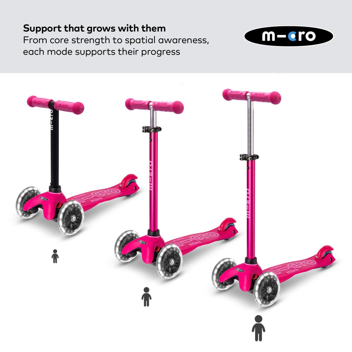 Micro Scooters Mini Micro 4-in-1 Mini 2 Grow Scooter – Scooters for children, available at Learning Bugs UK