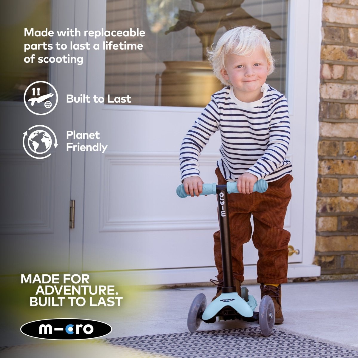 Mini Micro 6-in-1 Rock & Go Scooter – for children, available at Learning Bugs UK