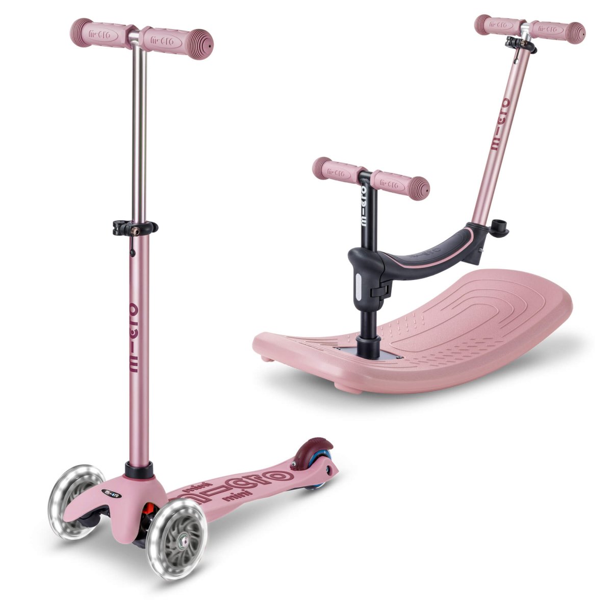 Mini Micro 6-in-1 Rock & Go Scooter – for children, available at Learning Bugs UK