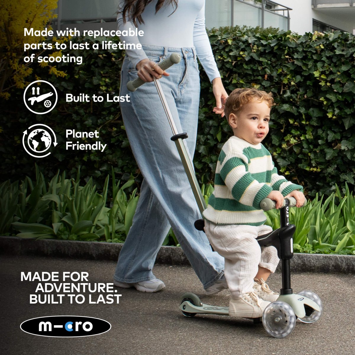 Mini Micro 4-in-1 Mini 2 Grow Scooter – for children, available at Learning Bugs UK