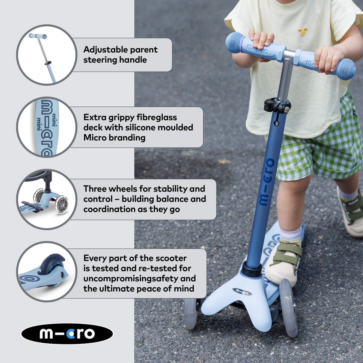Micro Scooters Mini Micro 4-in-1 Mini 2 Grow Scooter – Scooters for children, available at Learning Bugs UK