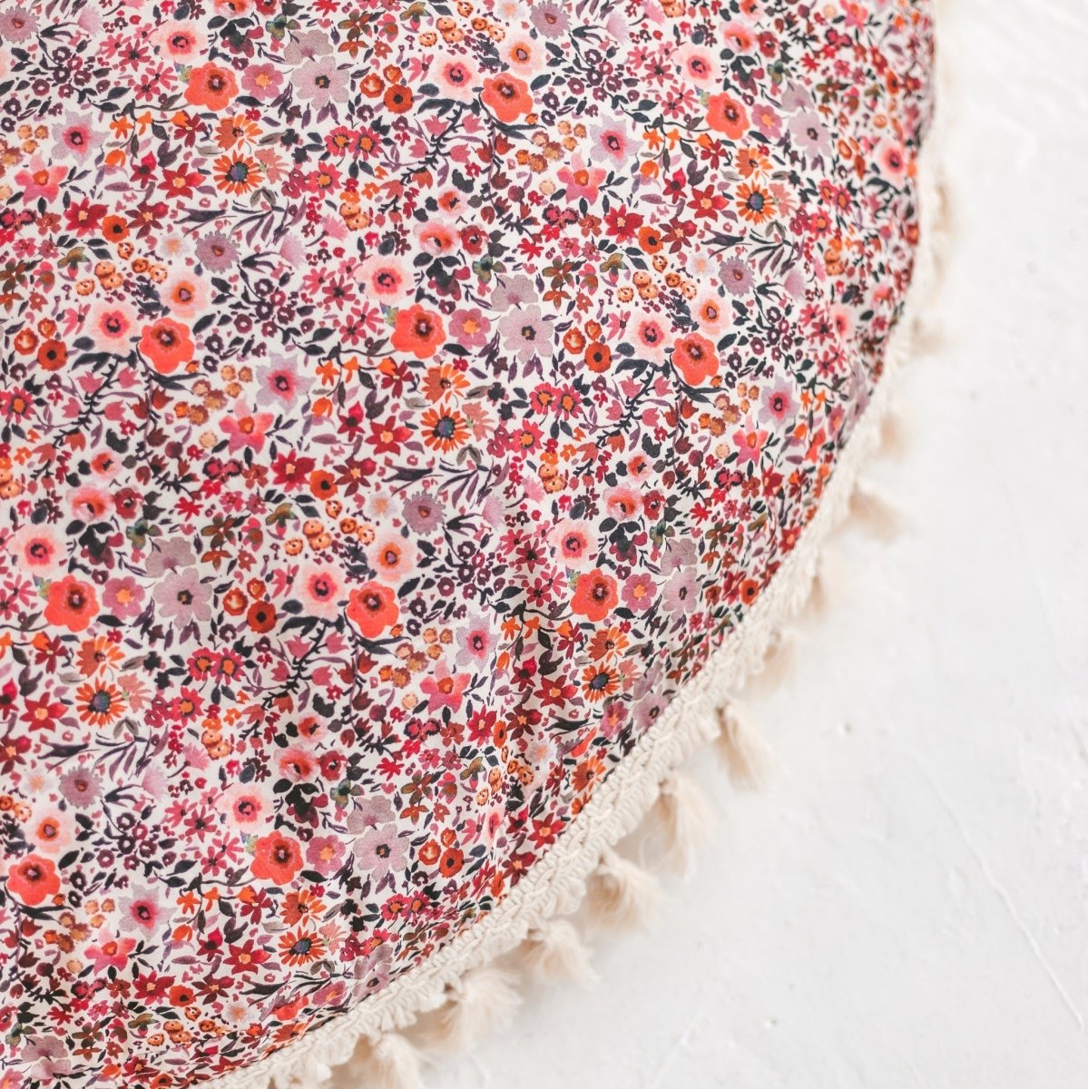 MINICAMP Big Floor Cushion in Rose Flower Pattern – Floor Pillows for children, available at Learning Bugs UK