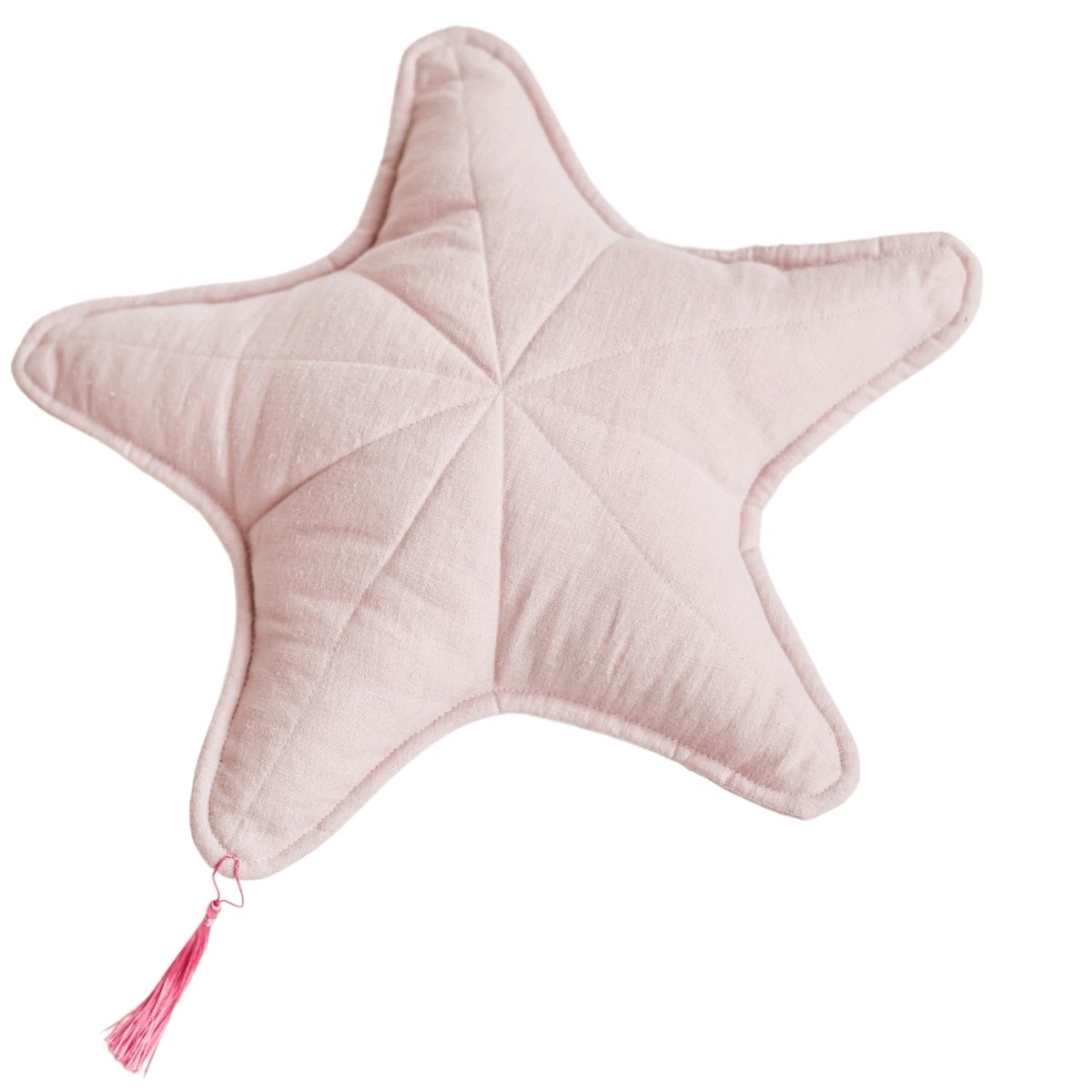 MINICAMP Linen Sea Star Pillow – Pink Throw Pillow for Coastal & Beach Decor – Decorative Pillows for children, available at Learning Bugs UK