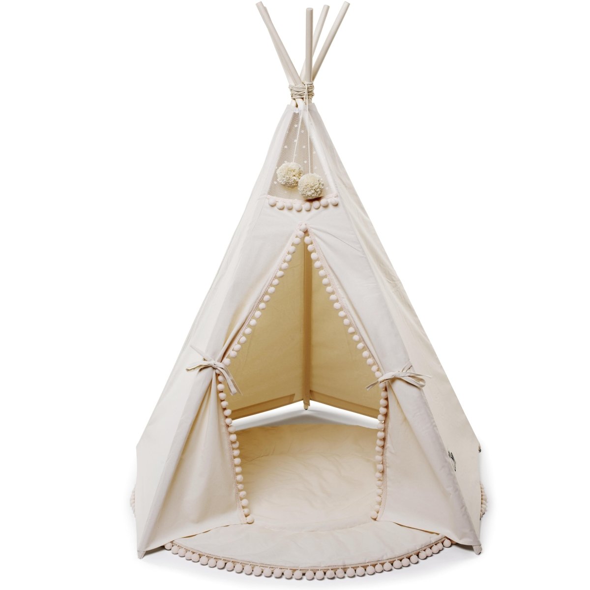 MINICAMP Original Play Tent with Pompoms – Teepees for children, available at Learning Bugs UK
