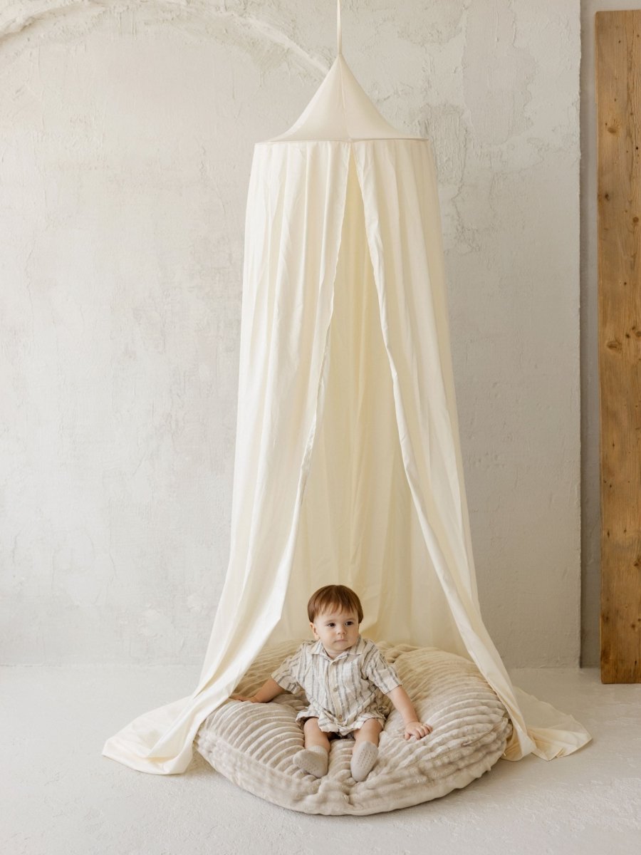 MINICAMP Hanging Canopy for Toddler Bed or Play Space – Teepees for children, available at Learning Bugs UK