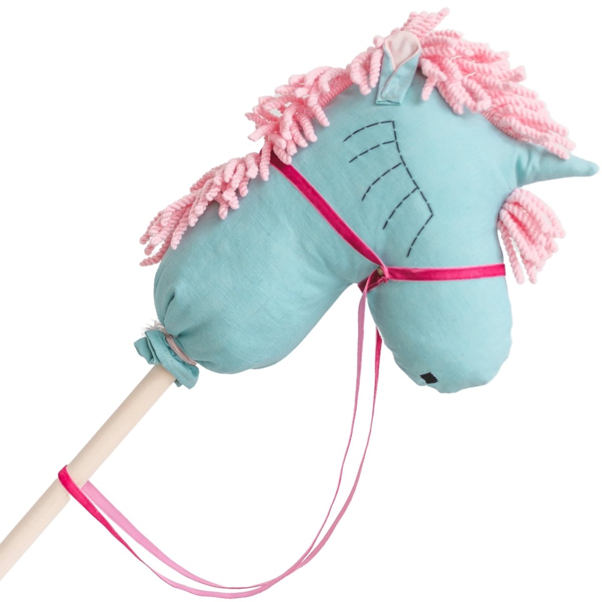 MINICAMP Unicorn Hobby Horse Stick Toy in Turquoise – for children, available at Learning Bugs UK
