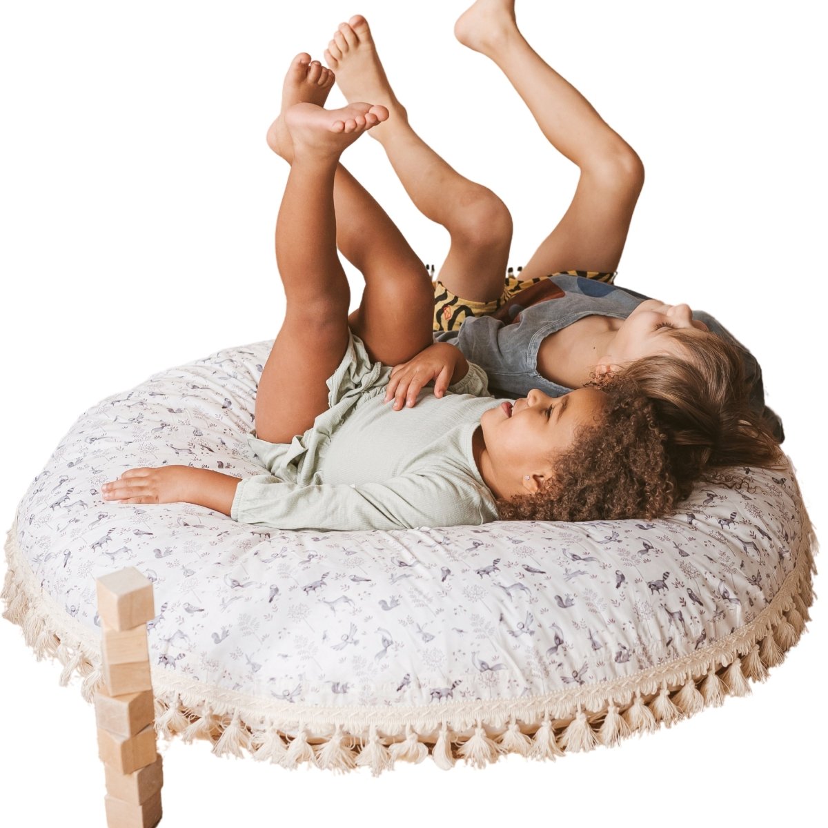 MINICAMP Kid's Floor Cushion in Forest Animal Pattern – Floor Pillows for children, available at Learning Bugs UK