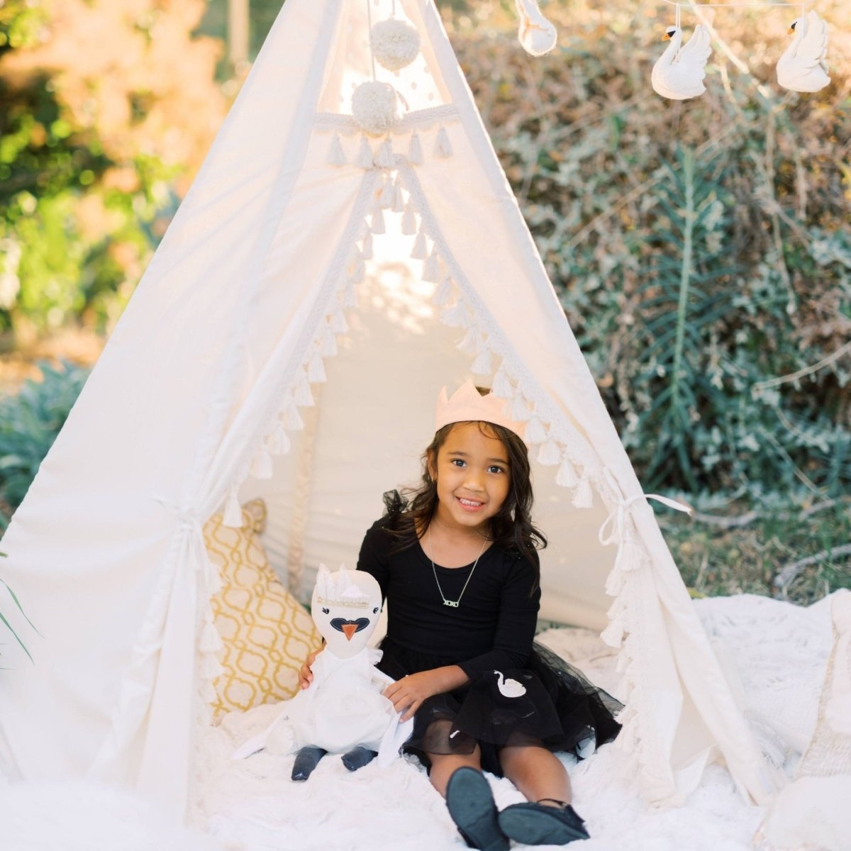 MINICAMP Boho Kids Teepee with Tassels – Teepees for children, available at Learning Bugs UK