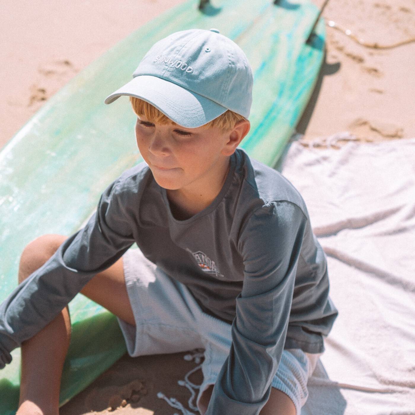 Buy Banwood Washed Cap - Mint | Caps for kids by Learning Bugs UK