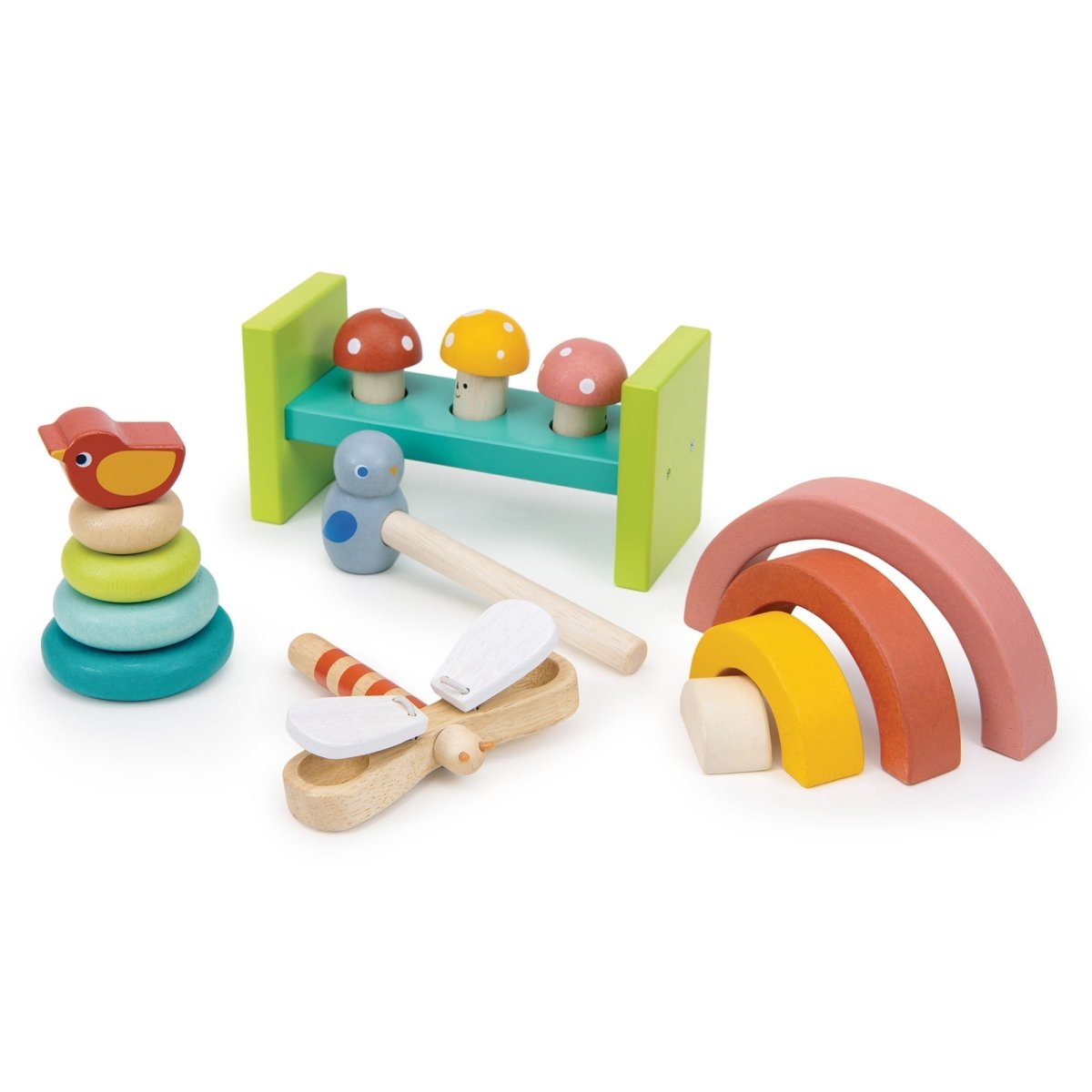 18 Months Garden Playtime Set – wooden toddler toy for children, available at Learning Bugs UK