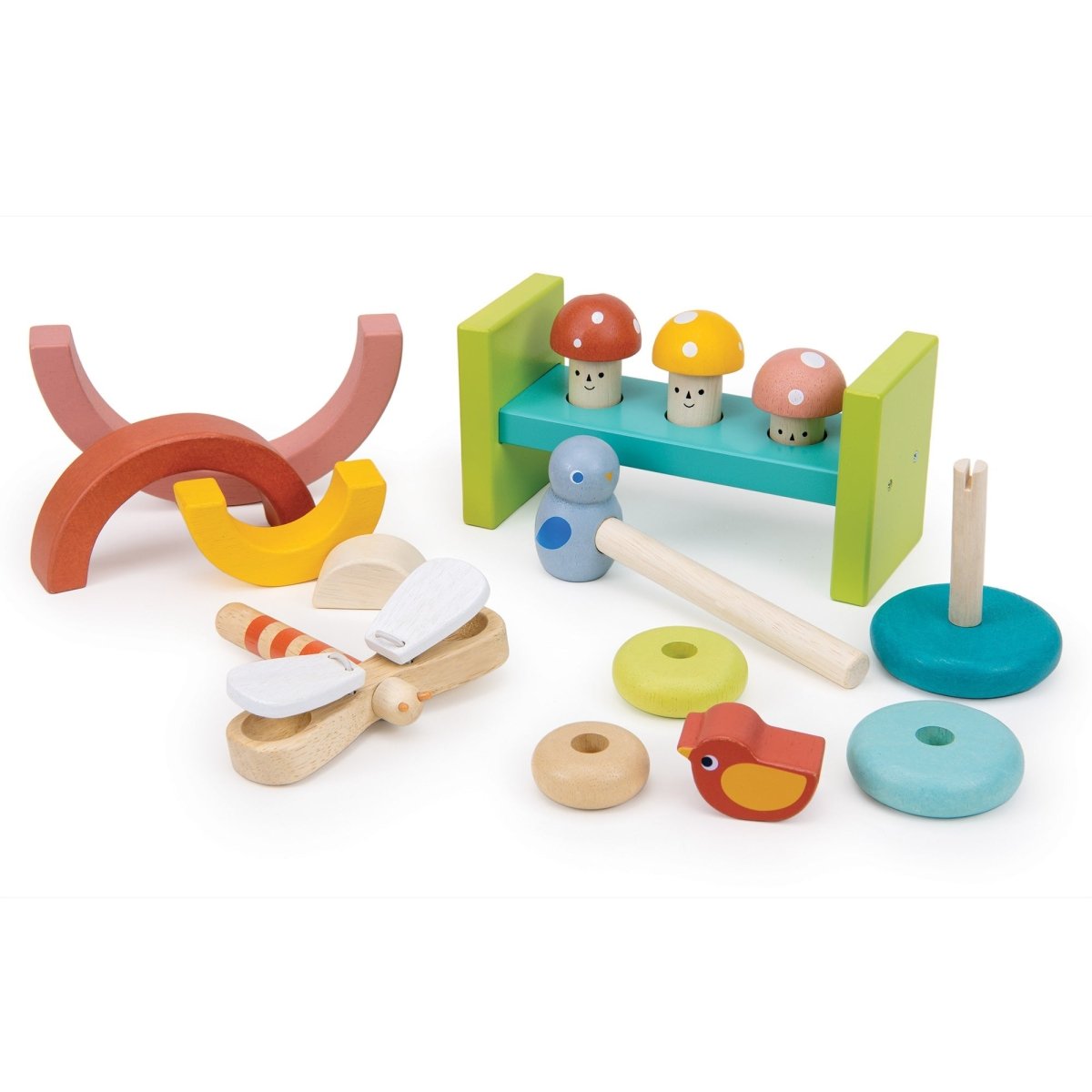18 Months Garden Playtime Set – wooden toddler toy for children, available at Learning Bugs UK