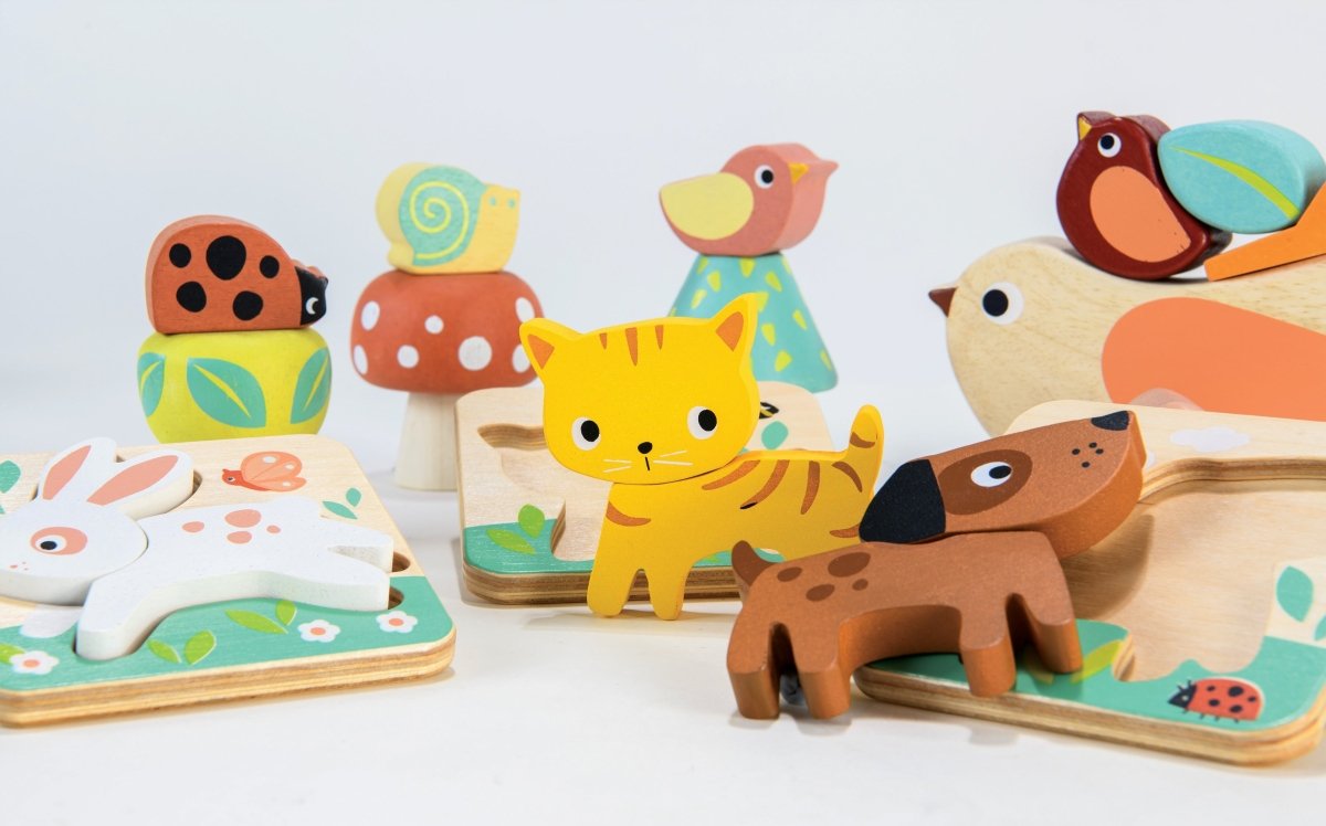 24 Months Garden Playtime Set – wooden toddler toy for children, available at Learning Bugs UK