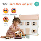 Buy Clover Dolls House | Wooden dolls house for kids by Learning Bugs UK