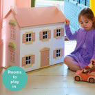 Buy Clover Dolls House | Wooden dolls house for kids by Learning Bugs UK
