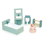 Buy Mentari Dolls House Furniture Bundle Set of 6 (MT7621 Sittingroom, MT7622 Dining Room, MT7623 Kitchen, MT7624 Bathroom, MT7625 Bedroom, MT7626 Playroom) | Wooden dolls house furniture bundle for kids by Learning Bugs UK