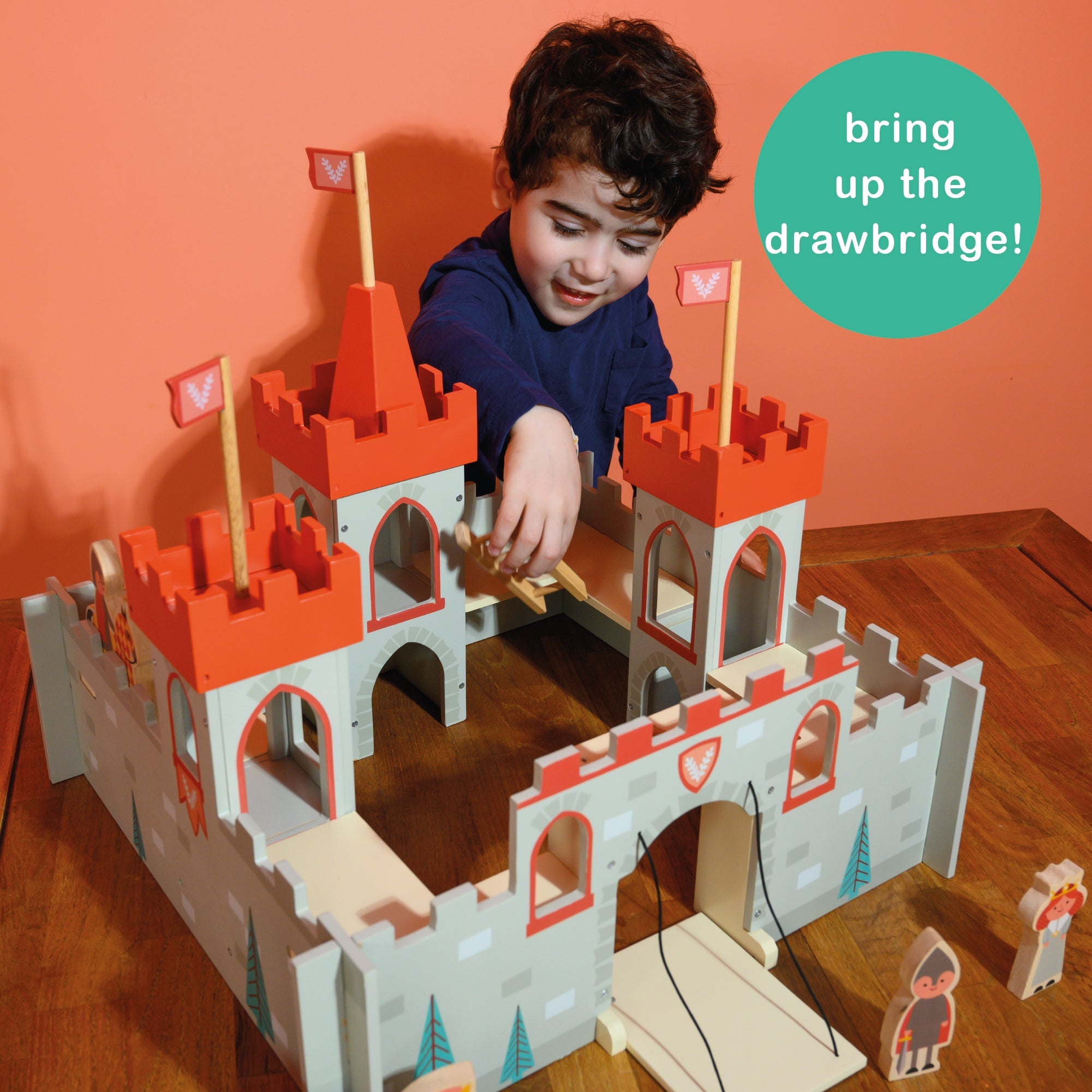 Buy King's Castle | Wooden castle for kids by Learning Bugs UK