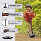 Micro Scooters Maxi Micro Scooter Deluxe LED – Scooters for children, available at Learning Bugs UK