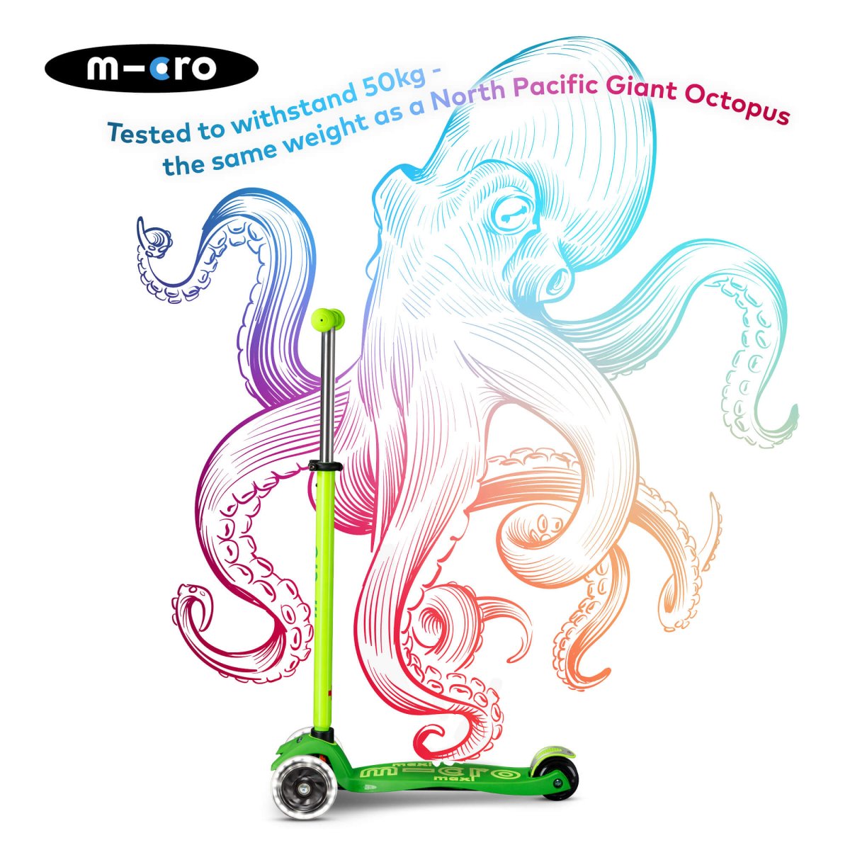 Micro Scooters Maxi Micro Scooter Deluxe LED – Scooters for children, available at Learning Bugs UK