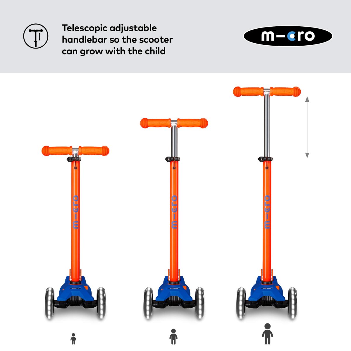 Micro Scooters Maxi Micro Scooter Deluxe LED – Scooters for children, available at Learning Bugs UK