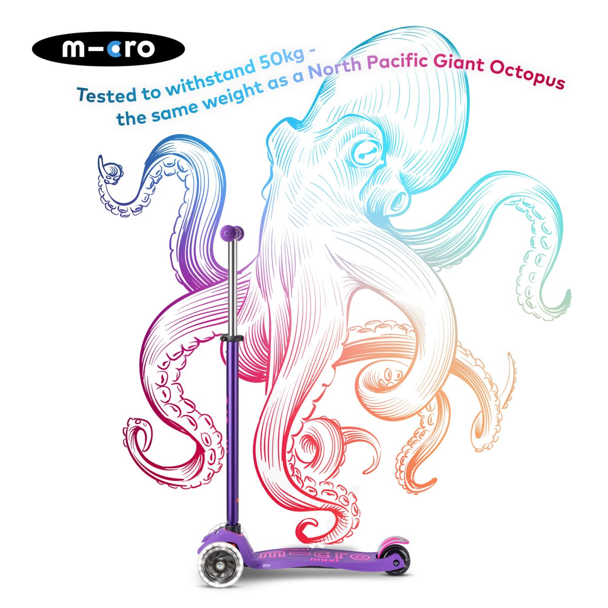 Micro Scooters Maxi Micro Scooter Deluxe LED – Scooters for children, available at Learning Bugs UK